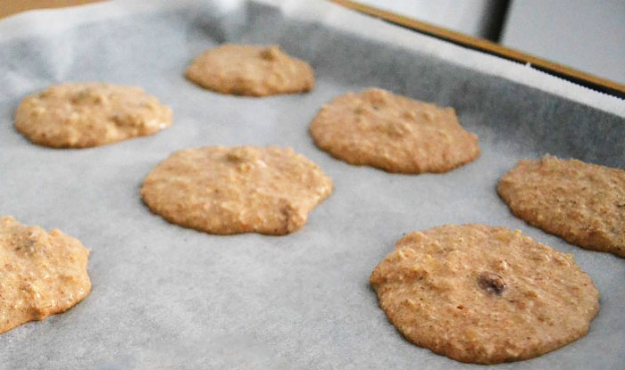 recette de cookies healthy aux flocons d'avoine 