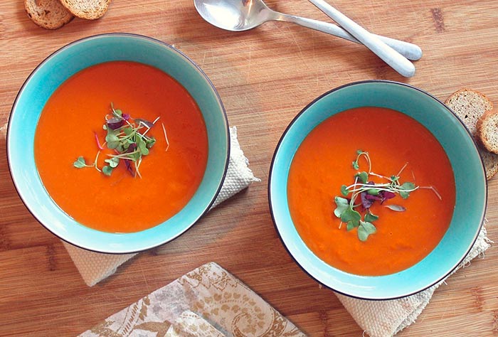 recette de soupe de tomates maison
