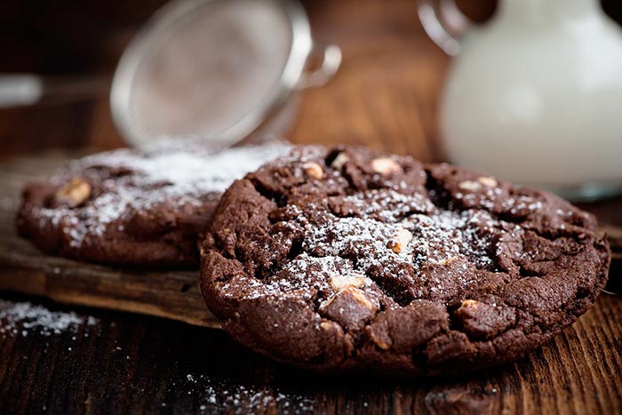 cookieq gurmands : recette de cookies tout chocolat <3