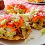 tostadas, plat typique de la cuisine mexicain