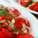 salade de tomate, recette de cuisine