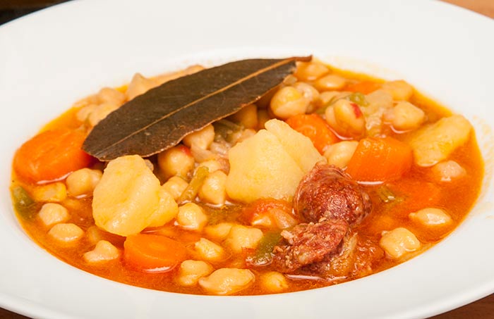 soupe de pois chiches, recette espagnole