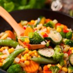 wok de légumes, recette végétarienne